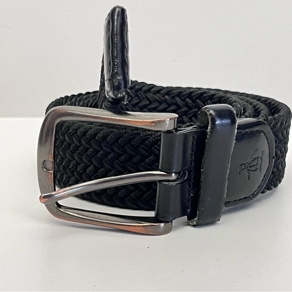 Original Penguin Genuine Leather Black Braided Fashion Belt Men’s 34-36 Waist - Picture 5 of 7